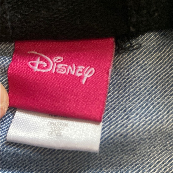 Disney Minnie Polka Dot Kids Jean Jacket Embroidered Mouse Ears Hooded Bow Coat - Picture 5 of 6